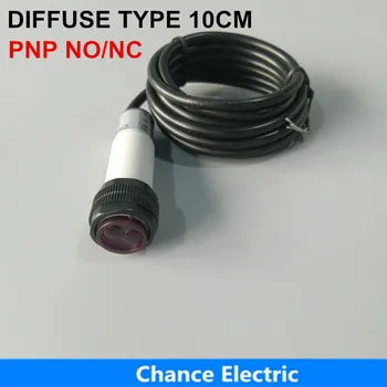 Doprava zadarmo E3F Infračervený senzor 10 cm vzdialenosť infračervené PNP 3 Drôtu (E18-3A10PA/PB) 6-36V IČ Fotoelektrický Snímač Prepínač