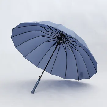 Japonský Jednoduché Dlhá Rukoväť Dáždnik Ženy Sladké Roztomilý Retro Rovno Dáždnik 16k Semi-automatické Vetru Rainproof Dáždnik