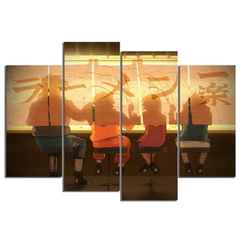 Kus NARUTO Anime Plagát Obrázky Naruto Sasuke Haruno Sakura Kakashi Kreslené Obrázky Nástenné Maľby pre Deti Izba Dekor