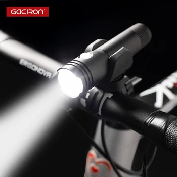 GACIRON V2 Profesionálne 250 Lumen Požičovňa Ľahké Nepremokavé USB Nabíjateľné Svetlo na Bicykel Baterka 18650 Batéria Nie je Súčasťou