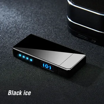 2021 Zbrusu Nový Dual Arc Cigaretový Zapaľovač USB Elektrické Plazmové Ľahšie Novinka Prst Dotykové Zapaľovanie Dym, Zapaľovače Mens Darček