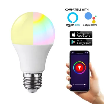 E27/B22 WiFi Smart Žiarovky,Stmievateľné,Multicolor,Wake-Up Svetlá,RGB LED Lampa,Práca s Alexa Google Asistent Diaľkového Ovládania