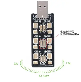 6CH USB na 3,7 V~3.8 V 1S LiHv Lipo Batérie, Nabíjací Adaptér Doska 5V 2A USB Nabíjačka Rada pre RC Hračky Model Batérie