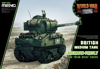 Meng Model WWT-008 British Stredný Tank Sherman Firefly (Q Edition) Svetovej Vojny