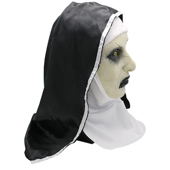 Horor Mníška Maska Halloween Oblečenie Strašidelné Zombie Ducha Halloween pre Ženy Strašidelný Demon Mníška Strany Rekvizity