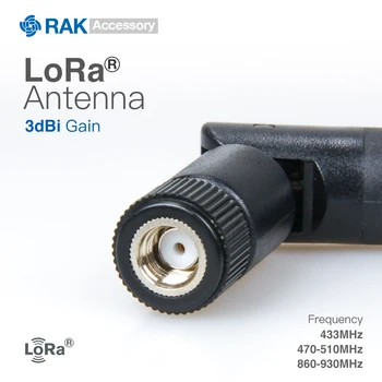 3dBi LoRa antény Lorawan Pripojte Kábel SMA Samec Konektor 433MHz / 470-510MHz / 860-930MHz