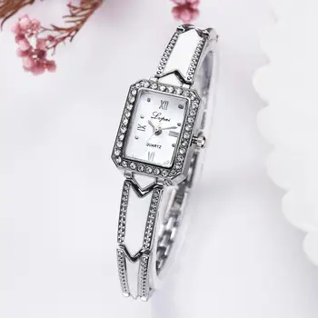 Lvpai Rose Gold Žien Náramok Hodiniek 2019 Diamond Dámske Hodinky Plné Oceľové náramkové hodinky Ženy Hodinky Hodiny bayan kol saati