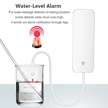 WiFi Vody úniku Vody, Bezdrôtová Inteligentné riadiace Varovania pred Povodňami Pretečeniu Detektor Inteligentný Dom Alarm Systém Tuya Smart APP Život