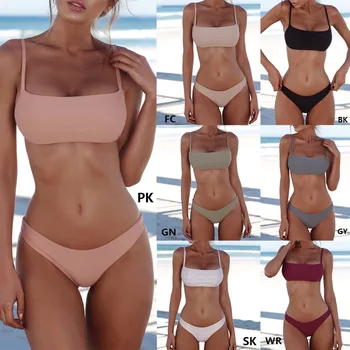 2020 Nové Sexy Push Up Unpadded Brazílske Bikini Set Ženy, Vintage Plavky, Plavky, Plážové Vyhovovali Biquini plavky