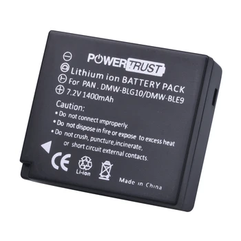 PowerTrust DMW-BLG10 1400mAh DMW BLG10 DMW-BLE9 Batérie + LED Nabíjačka pre Panasonic Lumix DC-ZS80, DC-GX9, DMC-GX80, DMC-GX85