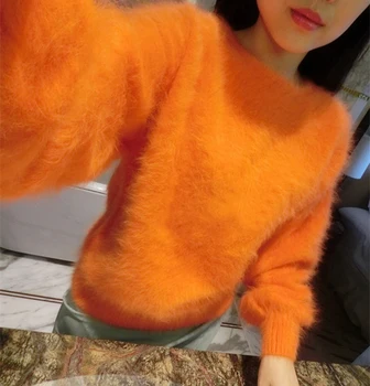 Nový čistý noriek cashmere sveter ženy noriek cashmere pulóvre, pletené jesenné zimné sveter, aby sa veľké veľkosť tbsr295