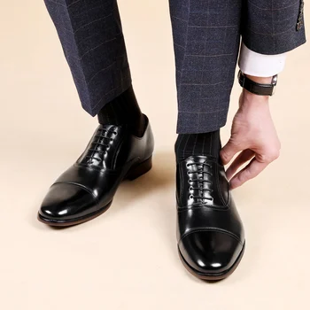 Mens formálne topánky pravej kože oxford topánky pre mužov obliekanie svadobné mužov brogues office topánky šnurovacie muž mužov topánky 2020