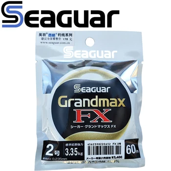 SEAGUAR GRAND MAX FX 60M Rybárske vlasce FLUOROKARBÓN vlasec 0.65 KG-13.0 KG Napájanie odolné voči Opotrebovaniu, Dobré Svetlo Prenos