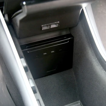 2020 Multi USB Hub,Interiéru Vozidla stredovej Konzoly Príslušenstvo s 6 v 1 Porty obutie pre Tesla Model 3