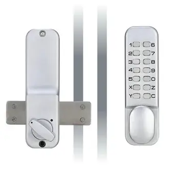 Mechanické Digital Door Lock Tlačidlo Klávesnica Keyless Kód Zmes Zámok Nastaviť Nepremokavé Inteligentný Elektronický Zámok