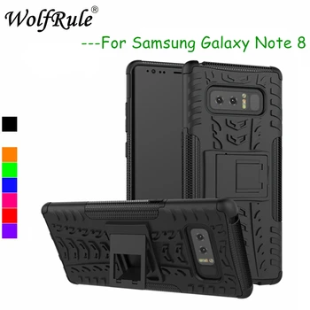 Pre Prípad Samsung Galaxy Note 8 Kryt Shockproof Silikónové + Plastové WolfRule puzdro Pre Samsung Galaxy Note 8 Prípade SM-N950F Fundas