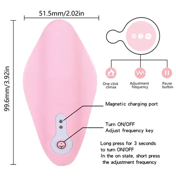 IKOKY Prenosné Pánty Vibrátor Klitorálny Stimulátor Neviditeľné Vibračné Vajíčko Ženská Masturbácia, Diaľkové Ovládanie, Sexuálne Hračky pre Ženy
