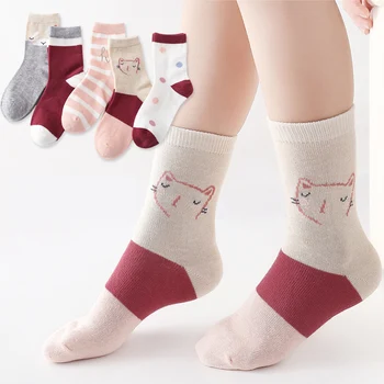 Disney Jeseň/Zima deti ponožky 5 párov bavlnené ponožky cartoon deti, dievčatá, Priedušná krátke Ponožky deti Ponožky chlapci ponožky nastaviť