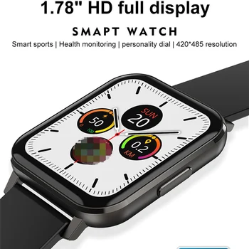 Smart Hodinky 1.78 Palcový 420*485 Rozlíšenie 91% Pomer plne Dotykový EKG Smart Hodinky Mužov, Vodotesný IP68 Srdcového tepu Smartwatch