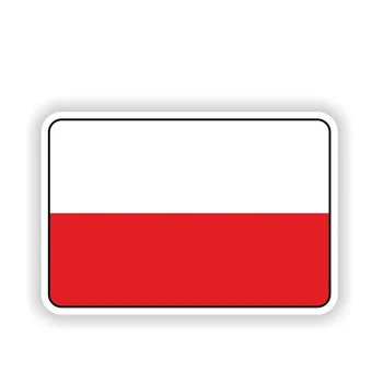 Kreatívne poľskej Vlajky, Auto Nálepky, Auto Príslušenstvo Styling Odtlačkový Vinyl Auto Okno Kryt Škrabance Nepremokavé PVC 15cmx10cm