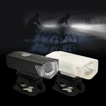 Svetlo na bicykel USB Nabíjateľné 300 Lúmenov Požičovňa Lampou Predného Svetlometu Baterka Bicyklov Svetla Cyklistické Doplnky