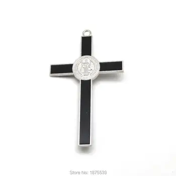 St Benedikt Kríž 12 cm Čierna Biela Červená Farba