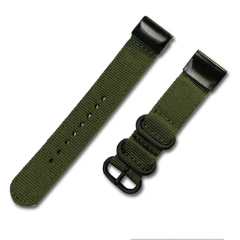 20/22/26mm Nylon Watchband Pre Garmin Fenix 5/5S/5X Plus Rýchle Uvoľnenie Ľahko prispôsobiť Plátno Kapela Popruh pre Garmin Fenix 6/6S/6X Pro