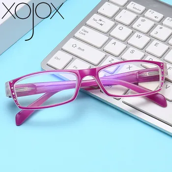 XojoX Námestie Okuliare na Čítanie Ženy Retro Imitácia Diamond Okuliare pre Čitateľa +1.0 +1.5 +2.0 +2.5 +3.0 +3.5 +4.0 Diopter