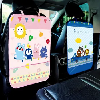 Roztomilý kreslený skladací stôl auto zadnom sedadle organizátor zadnom skladovanie taška auto nápoj držiteľ vrecko na Dieťa Dieťa Hot Predaj