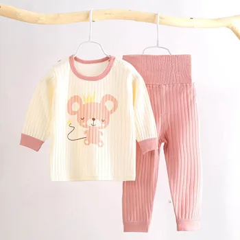 MANBOY 2020 jeseň detí čistej bavlny sleepwear nastaviť deti oblečenie set boy & girl odev