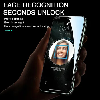 Čierny Okraj Screen Protector Pre iPhone 12 11 Pro Max XR X XS Max SE 2020 3D Bezpečnostné Ochranné Kalené Sklo Pre iPhone 12 Filmu