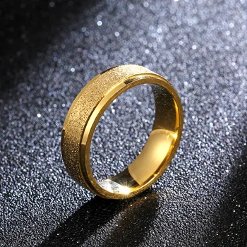 2021 nové módne ružové zlato strieborná farba čierna farba, 6 mm halo pánske prstene výročie darček šperky veľkoobchod moonso r4669