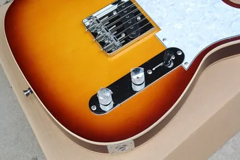Továreň na mieru cherry pop elektrická gitara a javor prst board, biela pick, môže byť prispôsobené na mieru pre dodanie zdarma.