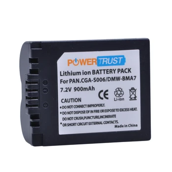 PowerTrus 2ks CGA-S006 CGR CGA S006E S006A S006 DMWBMA7 Batérie +LCD USB Nabíjačka pre Panasonic DMC FZ7 FZ8 FZ18 FZ28 FZ30 FZ35