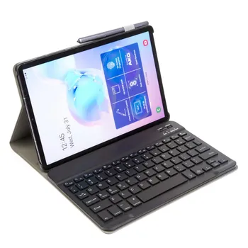 Podsvietená Bezdrôtová Klávesnica pre Samsung Galaxy Tab S7 Plus 2020 T970 T975 Tablet Kryt PU Kožené Stojan Prípade s Ceruzkou Držiteľ