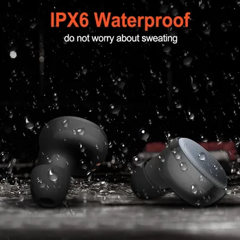 Sweatproof Nepremokavé Zníženie Hluku Športové Slúchadlá Pravda TWS Duálny Bezdrôtový Bluetooth Headset S Nabíjanie Box Pre Smartphony