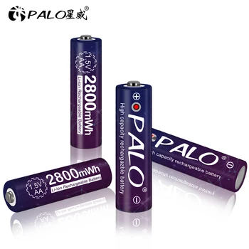 Palo 1,5 v aa li-ion li-ion batérie 1,5 V aa 2A s 2slots aa Li-ion Batériu, Nabíjačku inteligentné nabíjačky