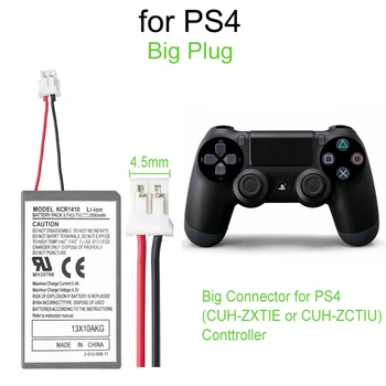 1 ks 2000mAh Nabíjateľná Batéria S USB Nabíjací Kábel pre Sony PS4 Bezdrôtový ovládač Li-Ion Lithium Nahradenie Cesto