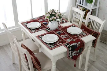 Home soft dekorácie sporák dekor stolové vlajky farbená Priadza mat Európskej retro jedálenský stôl kryt