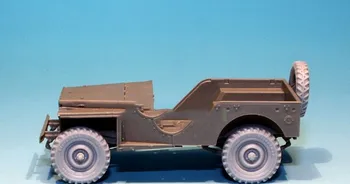5 ks / veľa Mierke 1/35 WW2 NÁS Jeep Pneumatiky (s Výnimkou Vozidiel) Miniatúry druhej svetovej VOJNY Živice Model Auta Obrázok Doprava Zadarmo