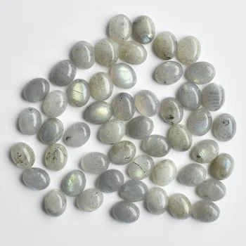 Móda prírodné labradorit kameň kvalitné Oválne CABOCHON 8x10mm korálky pre šperky, takže veľkoobchod 50pcs/veľa doprava zadarmo