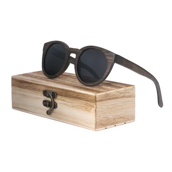 BerWer Slnečné okuliare pre mužov a ženy polarizované nové módne drevené okuliare kvalitné bambusové rám na sklade
