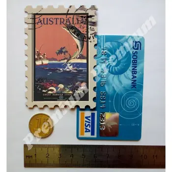 Austrália suvenír magnet vintage turistické plagát