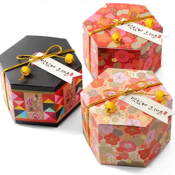 6colors 50pcs/veľa Čínskej Tradičnej Štýl Candy Box Baby Sprcha Svadobné Zdvorilosti Strana navrhne Papierové Darčekové krabičky