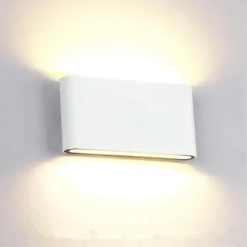Nástenné svietidlo Led Nepremokavé Vonkajšie Nástenné Svietidlo IP65 Hliníka, 6W/12W LED Nástenné svietidlo Interiéri, Zdobené Steny Sconce