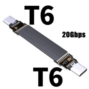 USB 3.1 Na USB 3.1 Typ-C Muž Údajov Sync & Charge Tienené káble Gen2x2 Typ C 20Gbps USB 3.2 adaptér FPC FPV Byt Prispôsobiť