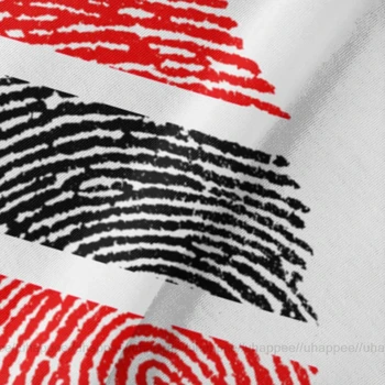 Cool Tričko Vzory Trinidad Vlajka Odtlačkov prstov Košele pre Mužov 3XXL Krátke Rukávy Čistej Bavlny Kolo Krku Tee Košele