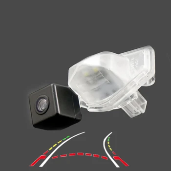 Dynamické trajektórie CCD HD auto kamera pre Honda Odyssey Vezel Elysion Jade až 2017 zozadu cúvaní park kamera
