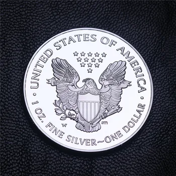 2020 1 oz American Silver Eagle Mincí Postriebrené Socha Slobody Striebornú Mincu Žiadne Magnetické Kópia