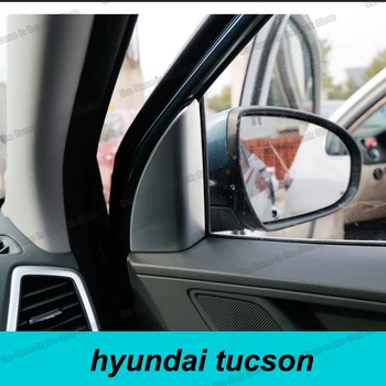 Lsrtw2017 Abs Auto Predné Okno, Dvere Trojuholník Trim na Hyundai Tucson 2016 2017 2018 2019 2020 Uhlíkové Vlákna Príslušenstvo